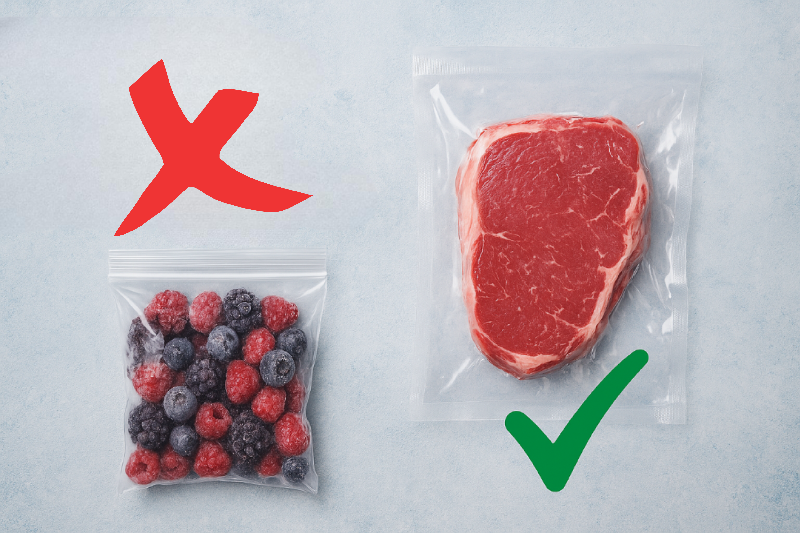 Einfrieren ohne Gefrierbrand