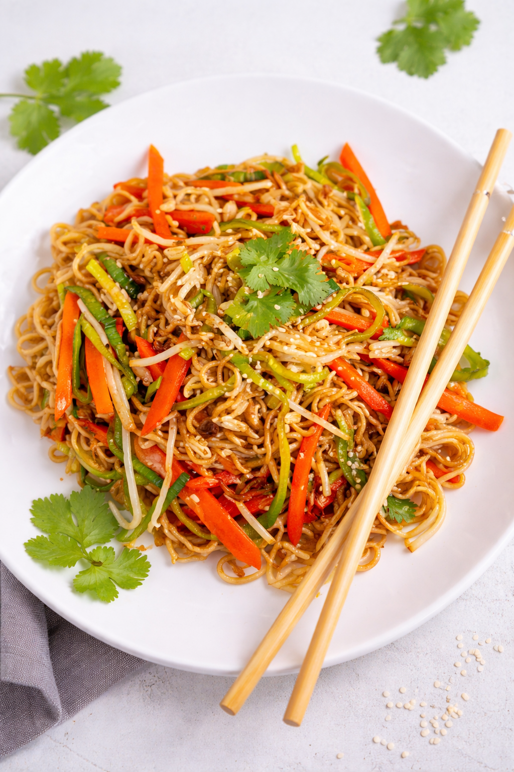 Gebratene Asia-Nudeln